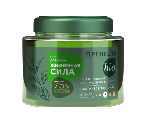 ПРЕЛЕСТЬ БИО гель д/укладки волос экстракт зеленого чая 250мл